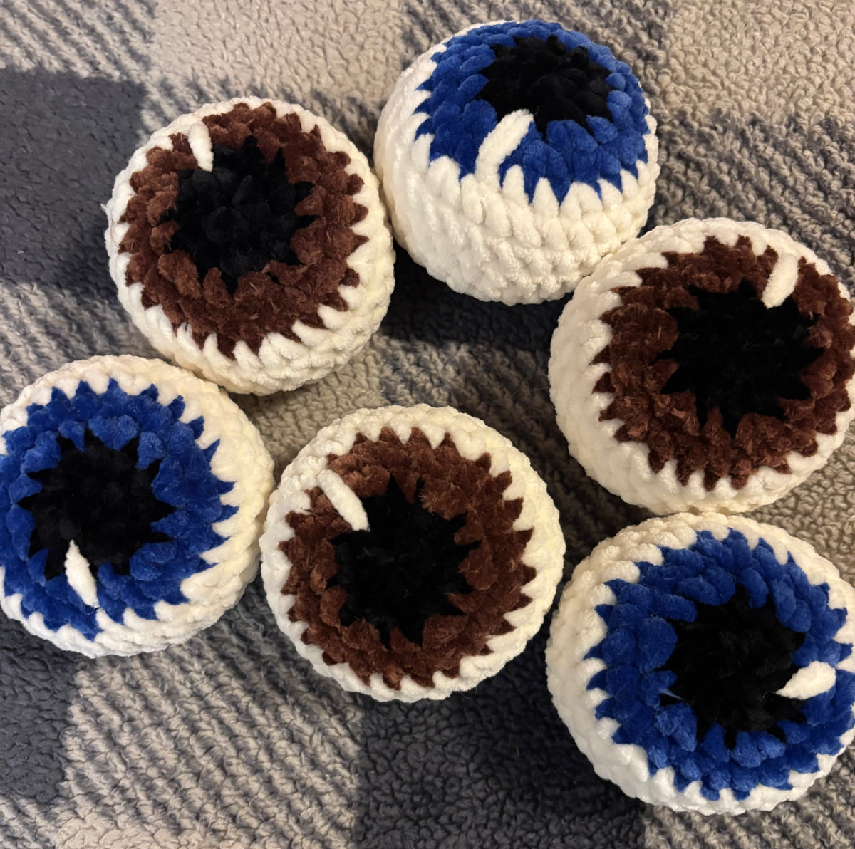 Crochet Eyeball Plushies