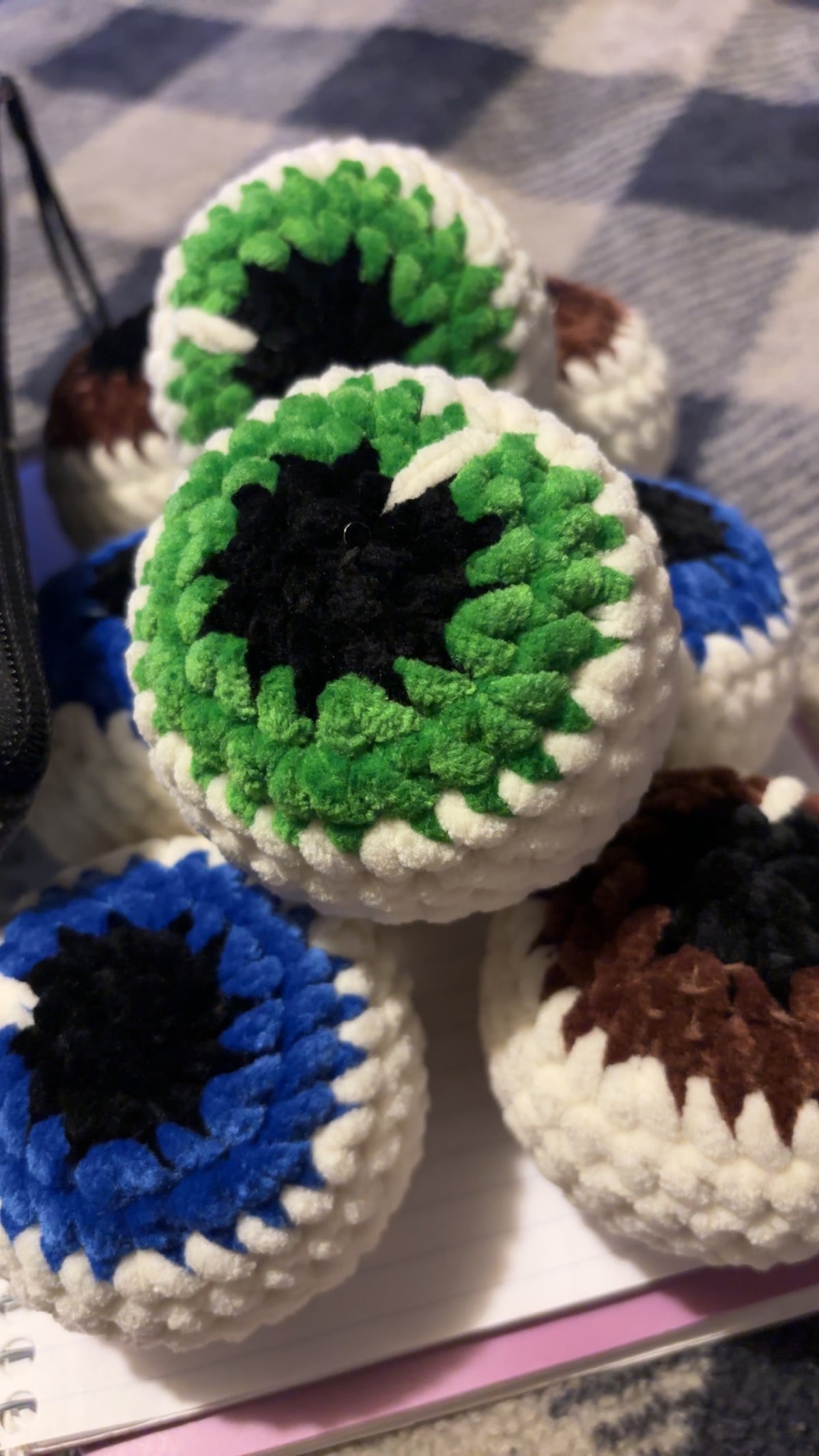 Crochet Eyeball Plushies
