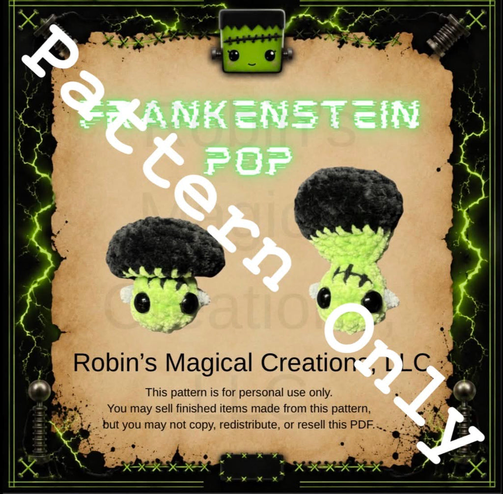 Frankenstein Pop (PDF PATTERN ONLY)